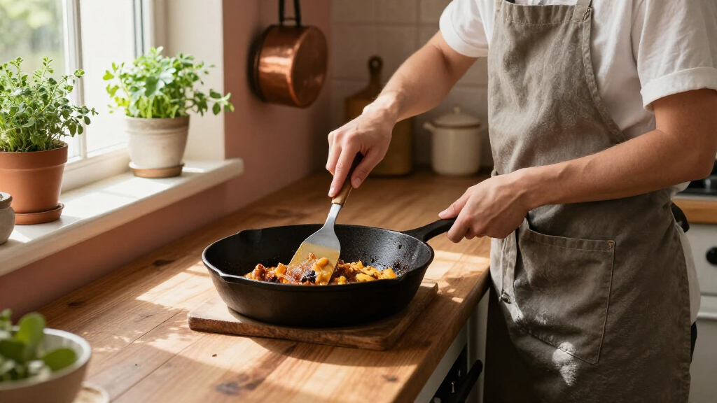manual cast iron skillet