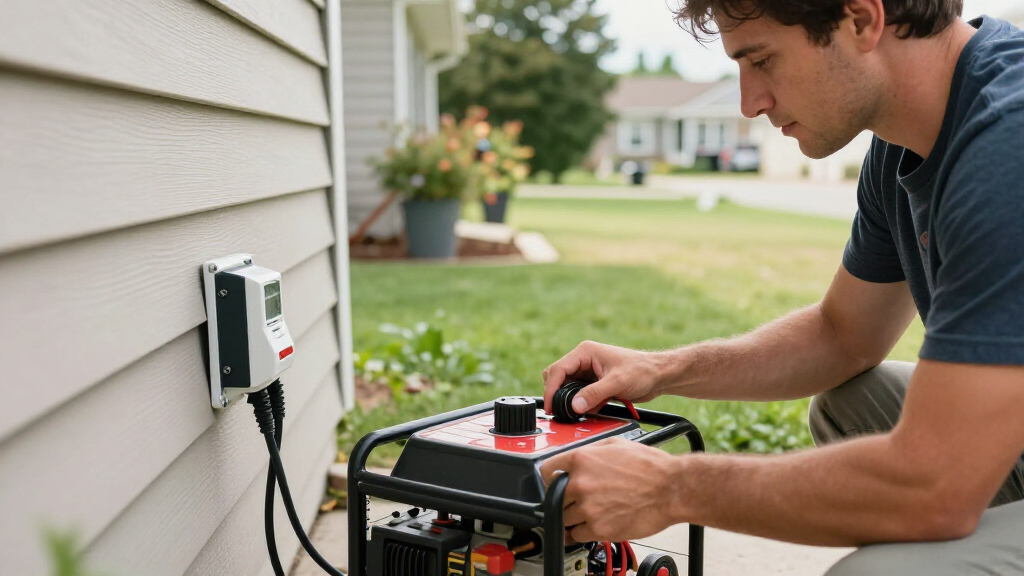 portable generator for whole house backup with transfer switch