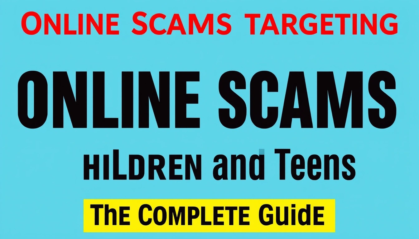 Online Scams Targeting Children and Teens — The Complete Guide