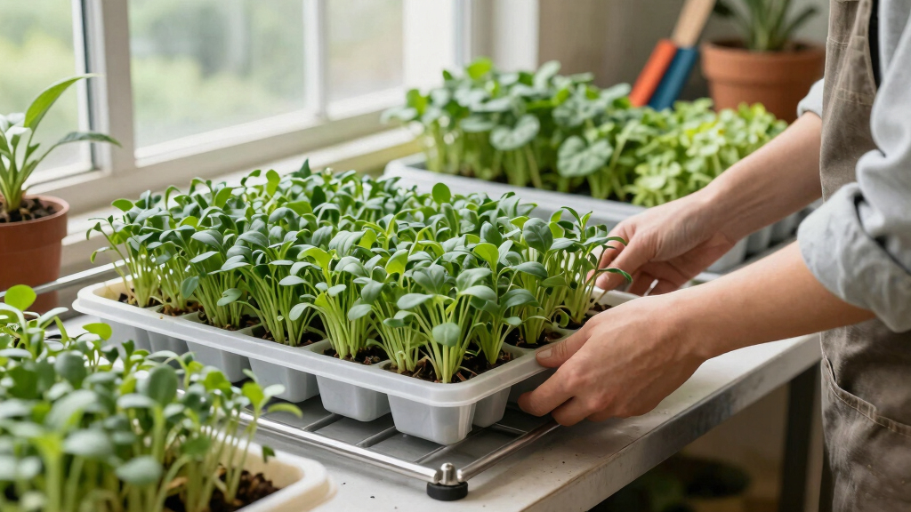 best commercial microgreens grow rack