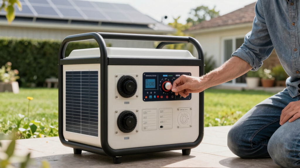solar-powered backup generators