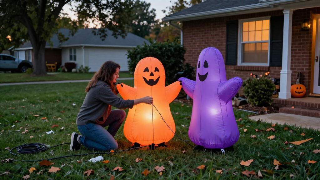 Halloween inflatable yard decorations