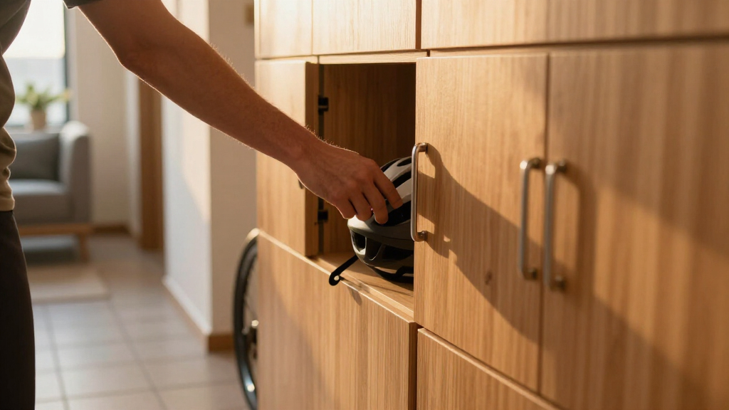 indoor bike storage cabinet for apartments