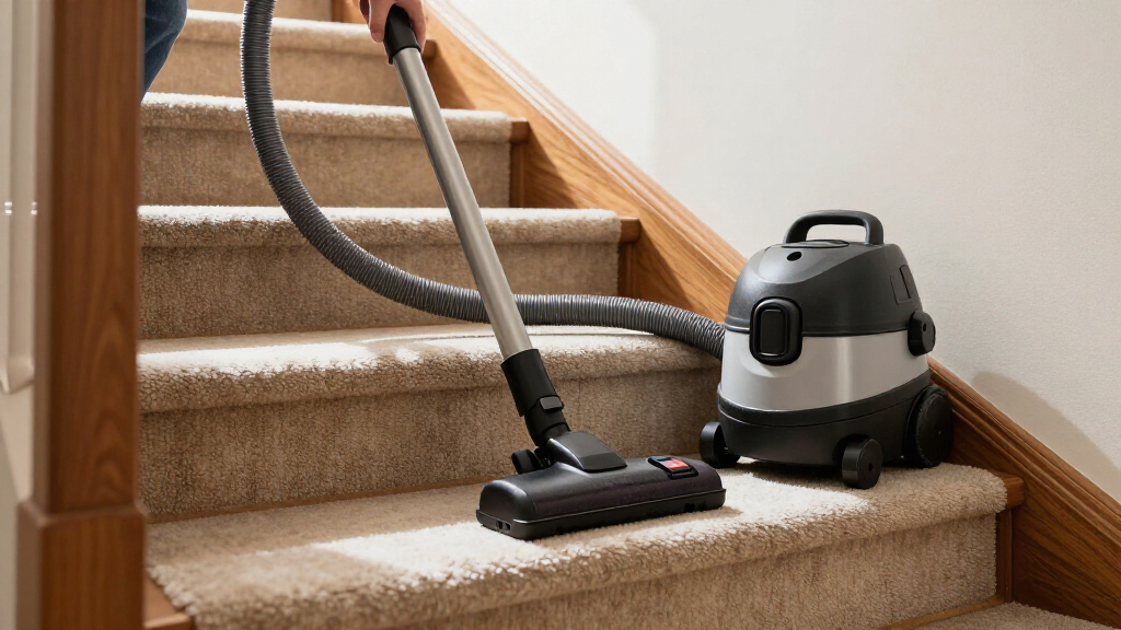 commercial canister vacuum for stair cleaning