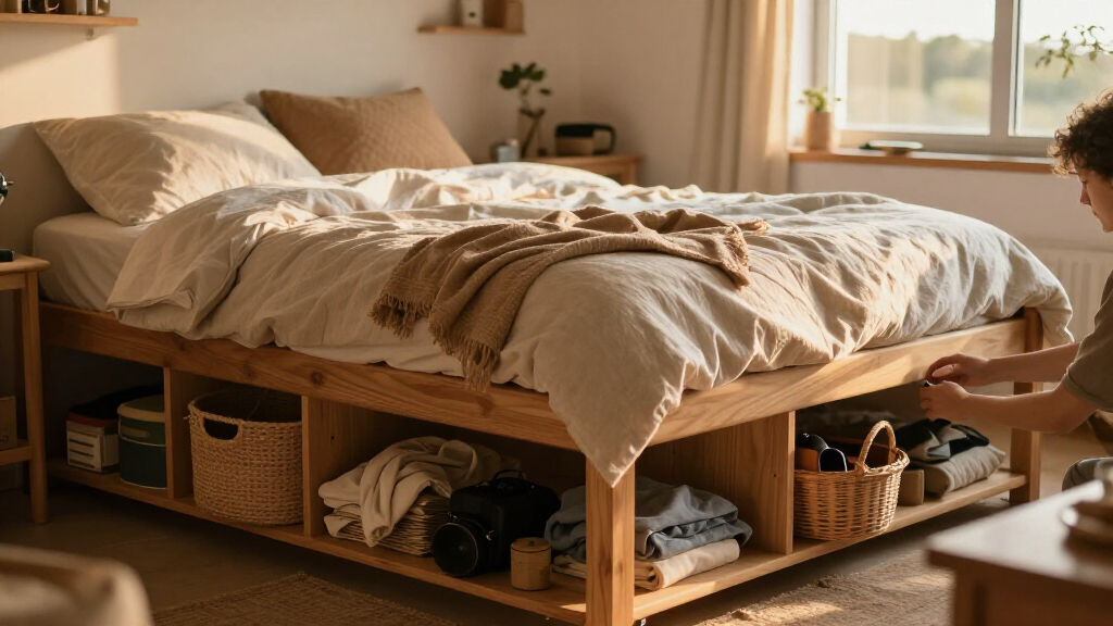 best wall bed with storage system
