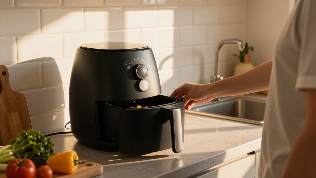 matte black air fryer