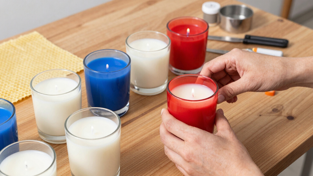 aromatherapy candles for patriotic decor
