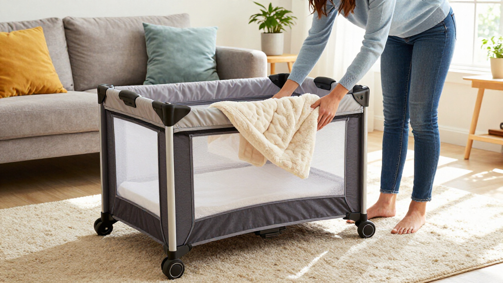 foldable travel cribs