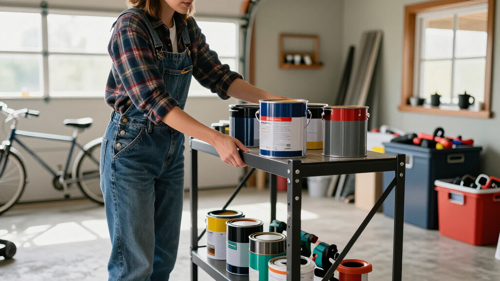 heavy duty garage shelving rack set