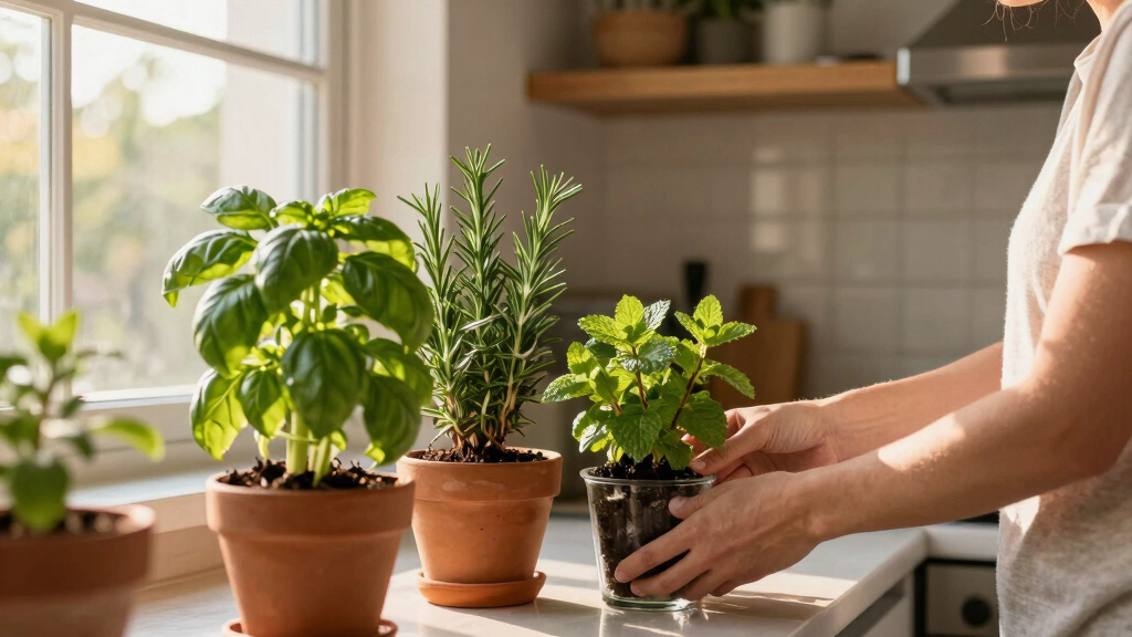 best indoor garden for herbs year round