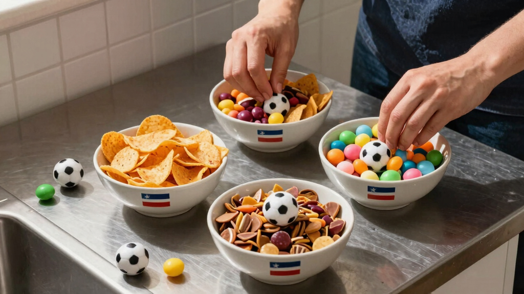 world cup themed snack bowls