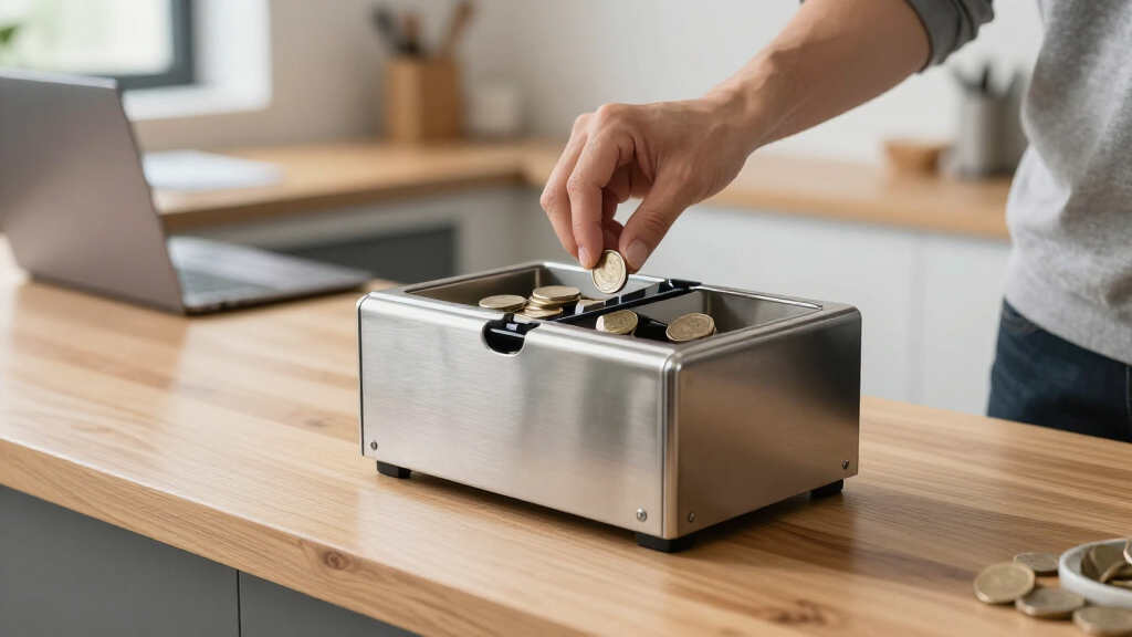 Two pocket money sorter for small business