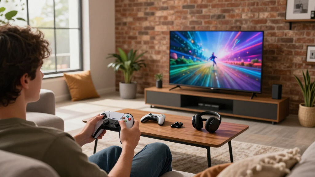 console for playing games