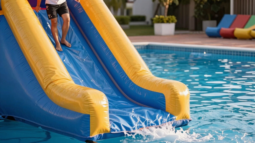 inflatable water park slides