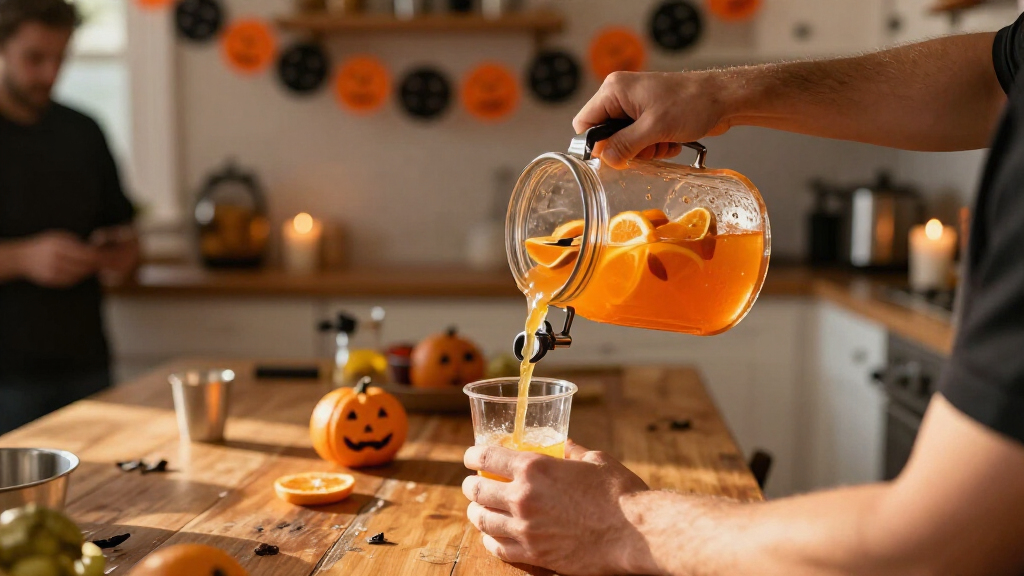 Halloween party drink dispensers