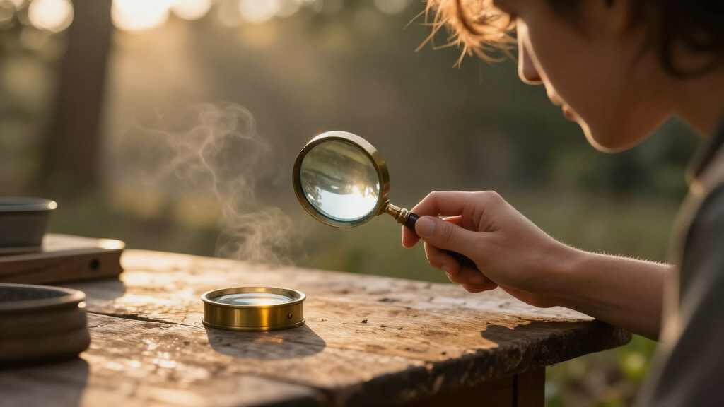 magnifying glasses for examining paranormal evidence