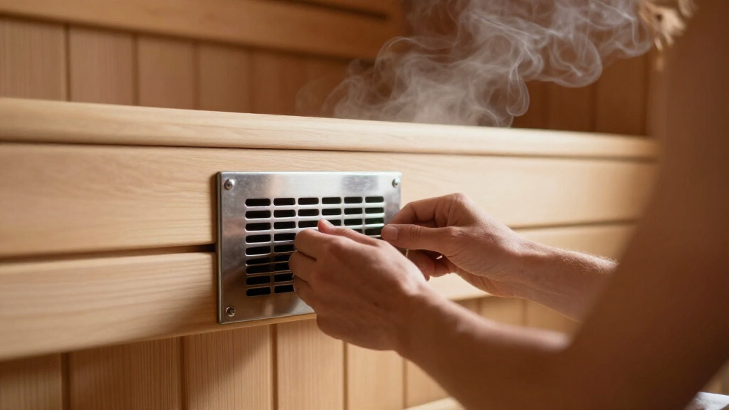 2 person sauna ventilation grill