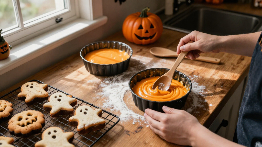 Halloween themed baking pans