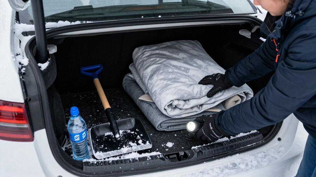 emergency car kit for snow travel