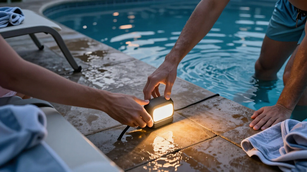 pool party lighting