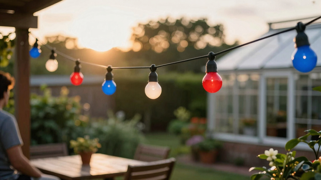 patriotic outdoor string lights