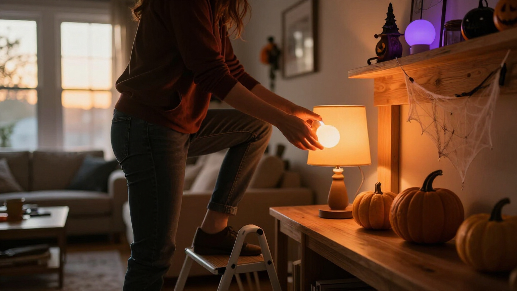 smart Halloween light bulbs