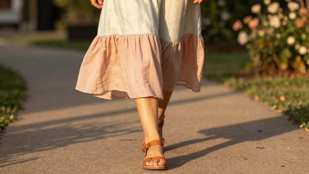 best summer skirts and sandals