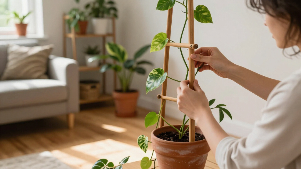 indoor plant trellis stakes