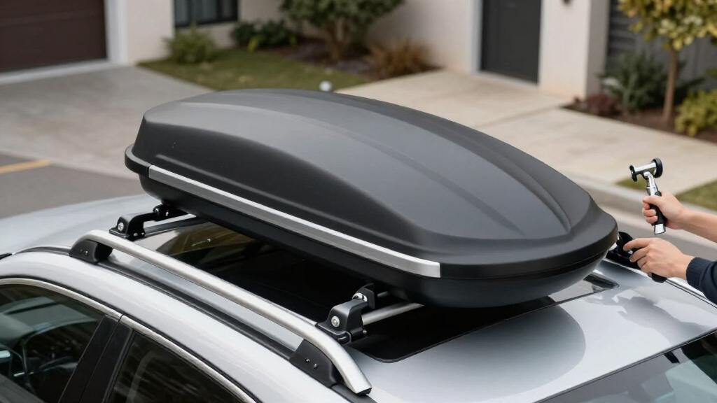 narrow rooftop cargo boxes for camping trips