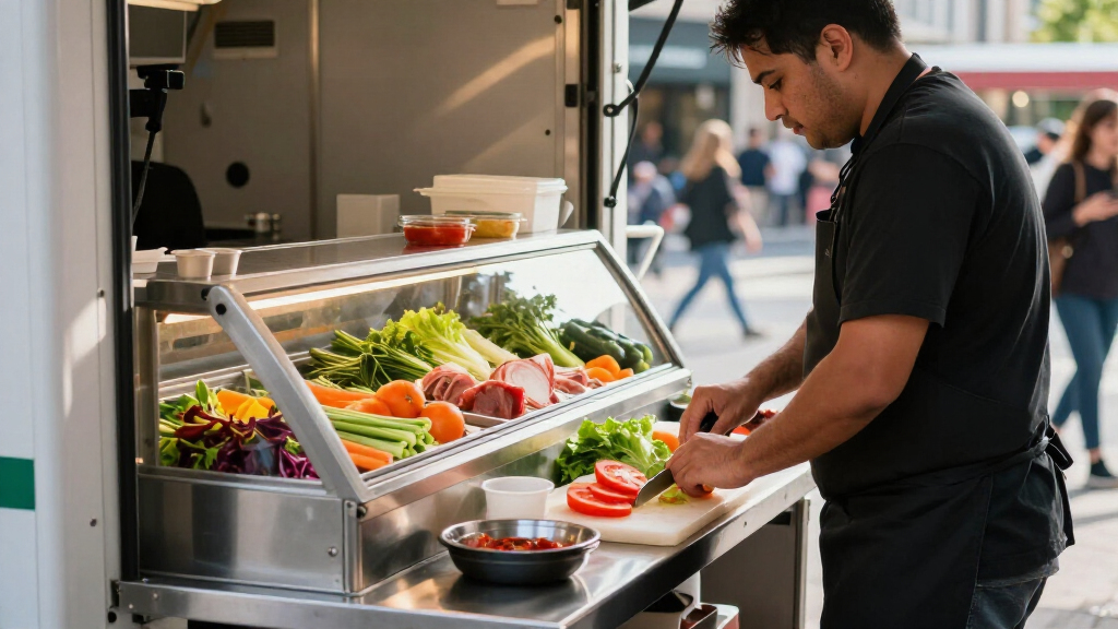 top rated refrigerated prep table for food truck