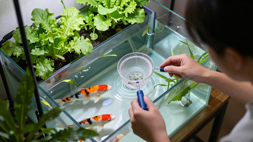 best home aquaponics setup with fish tank
