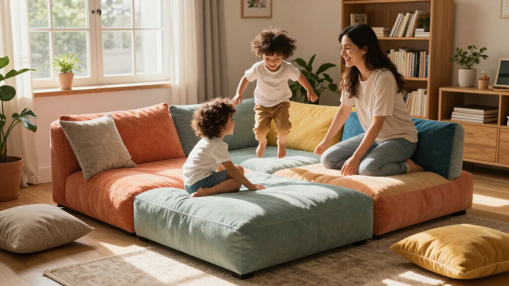 indoor play couch modular