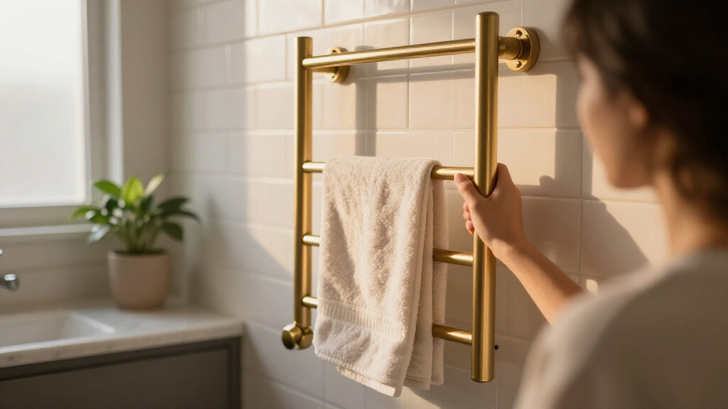 luxury towel warmer rack for bathroom