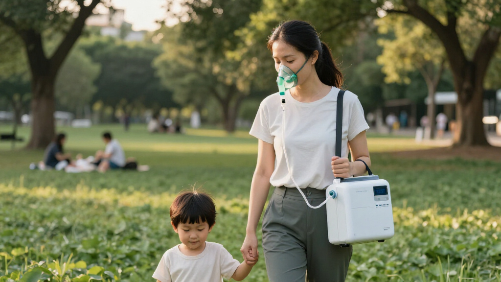 continuous flow portable oxygen concentrators