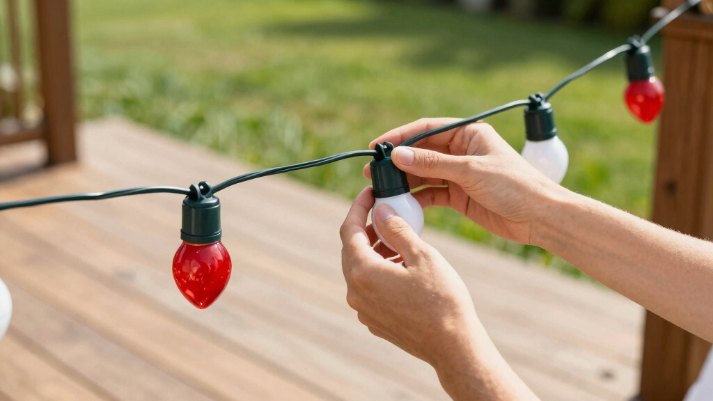 patriotic outdoor string lights