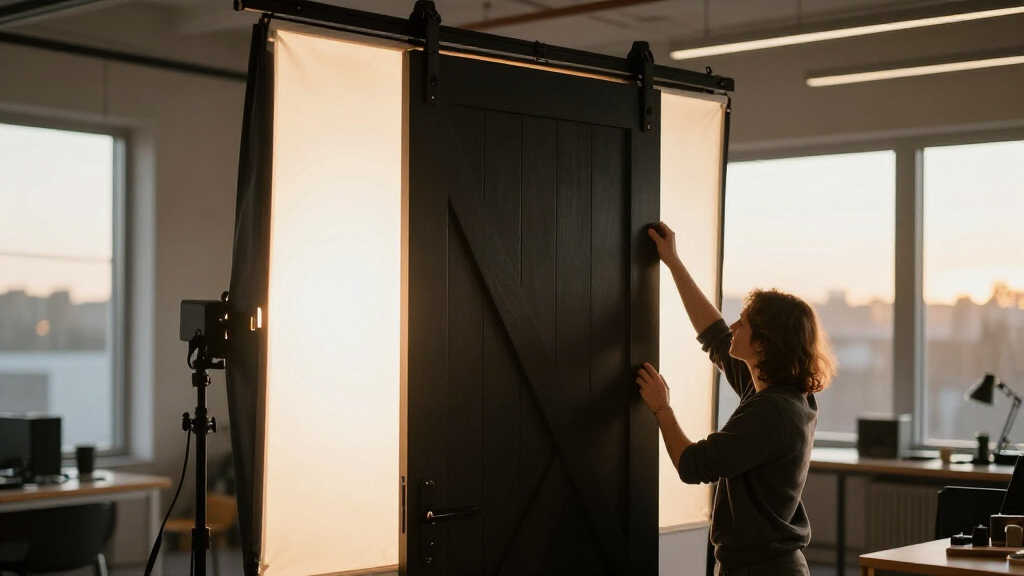 barn doors for led panel