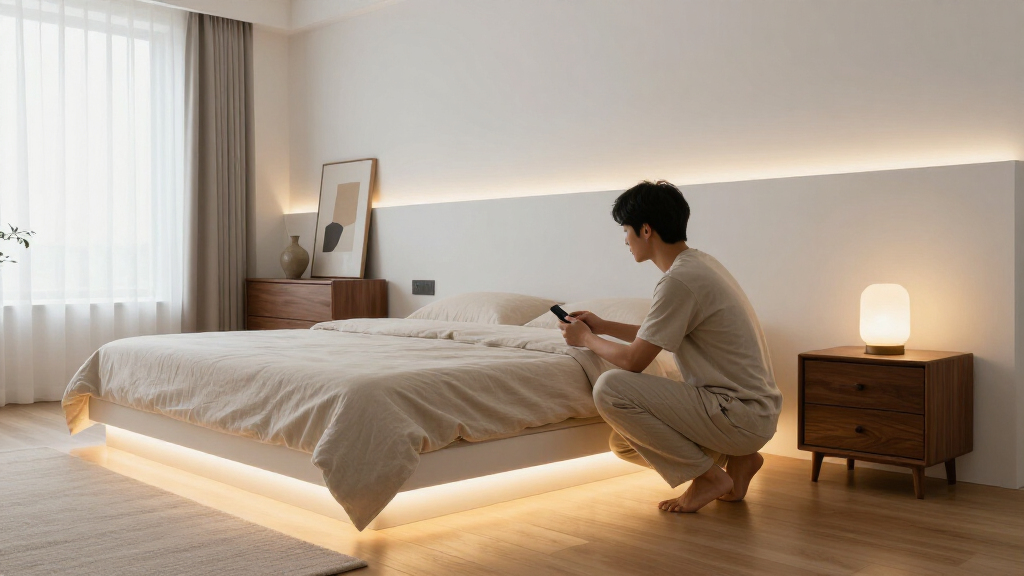 bedroom led strip lights