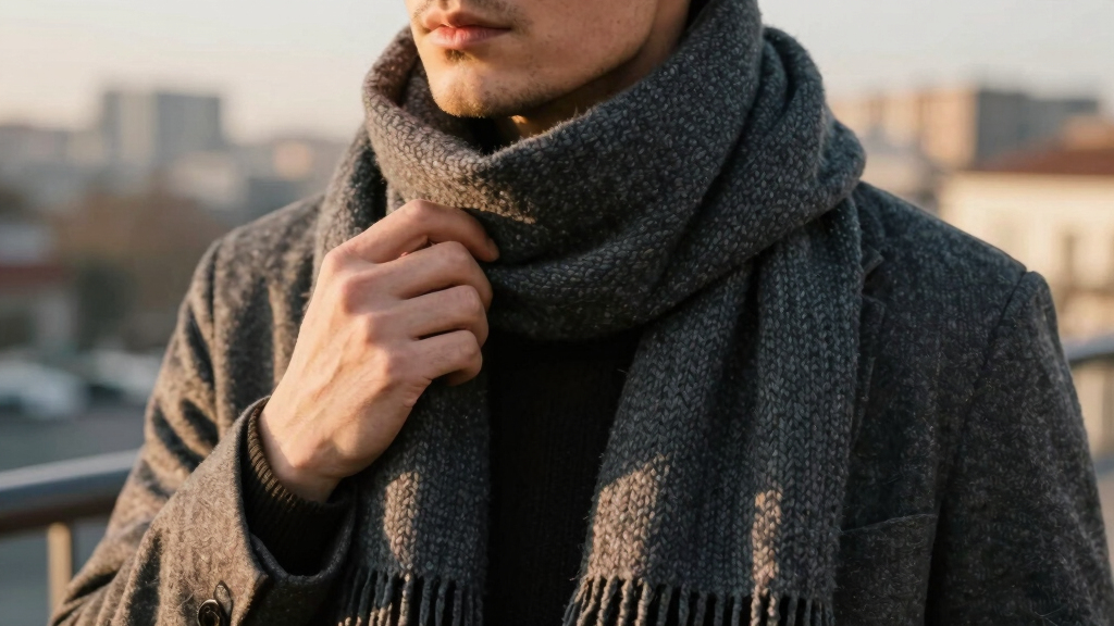 mens wool scarves