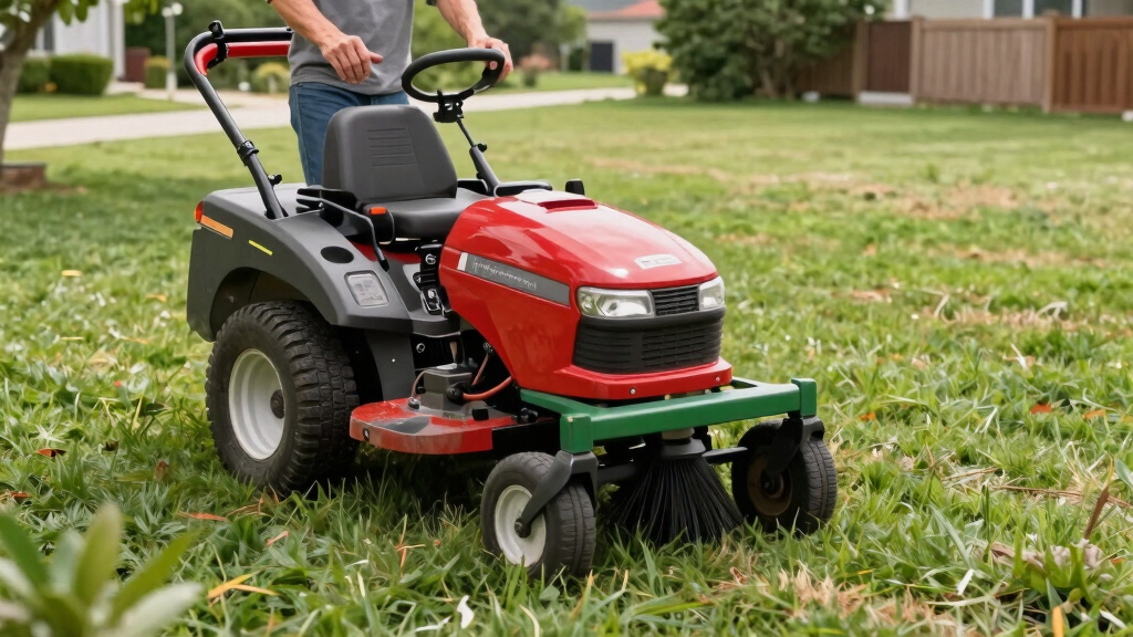 best lawn sweeper attachments for riding mowers