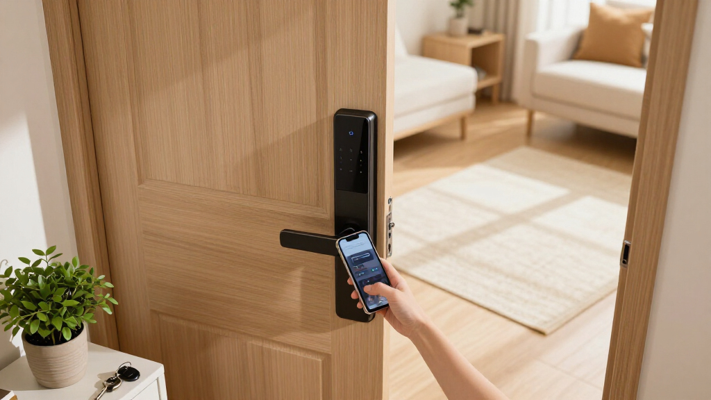 smart door lock for apartment