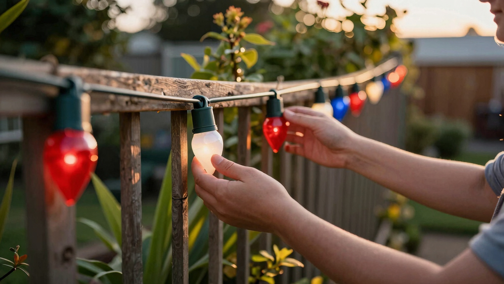 patriotic outdoor string lights