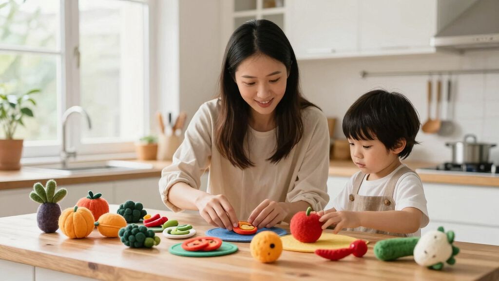 wool felt play food