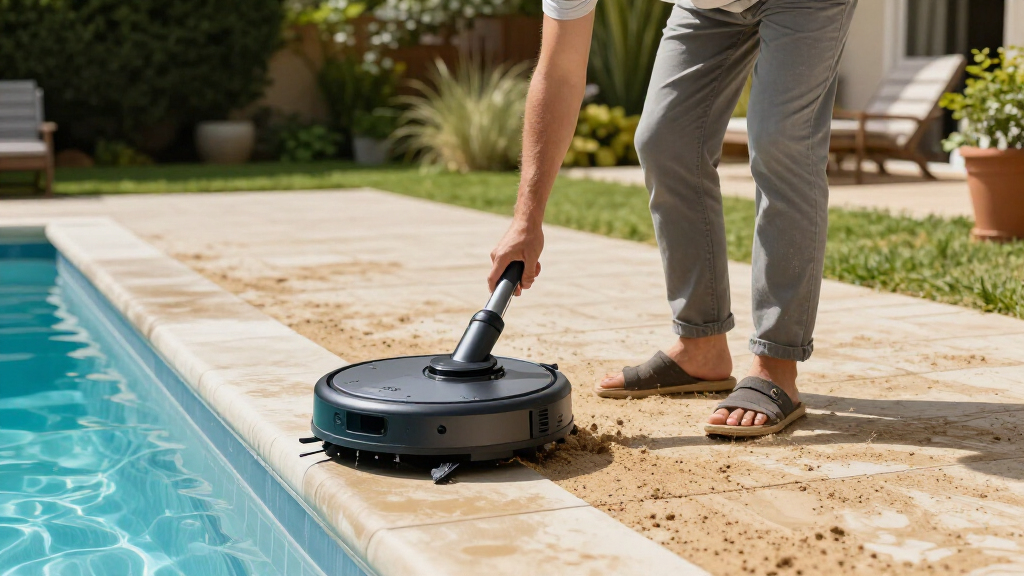 robotic pool cleaner for sand and silt