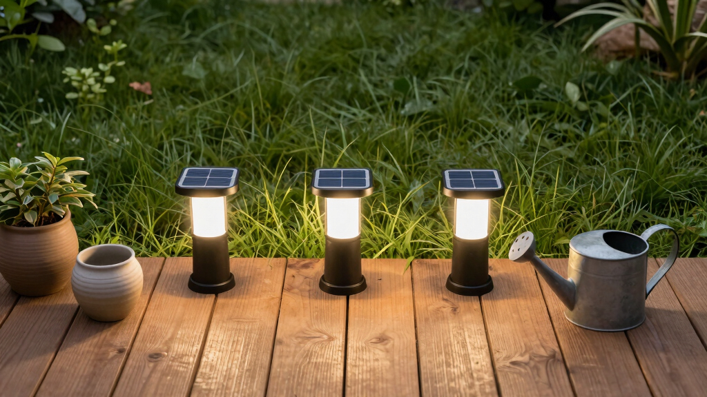 solar-powered garden lights