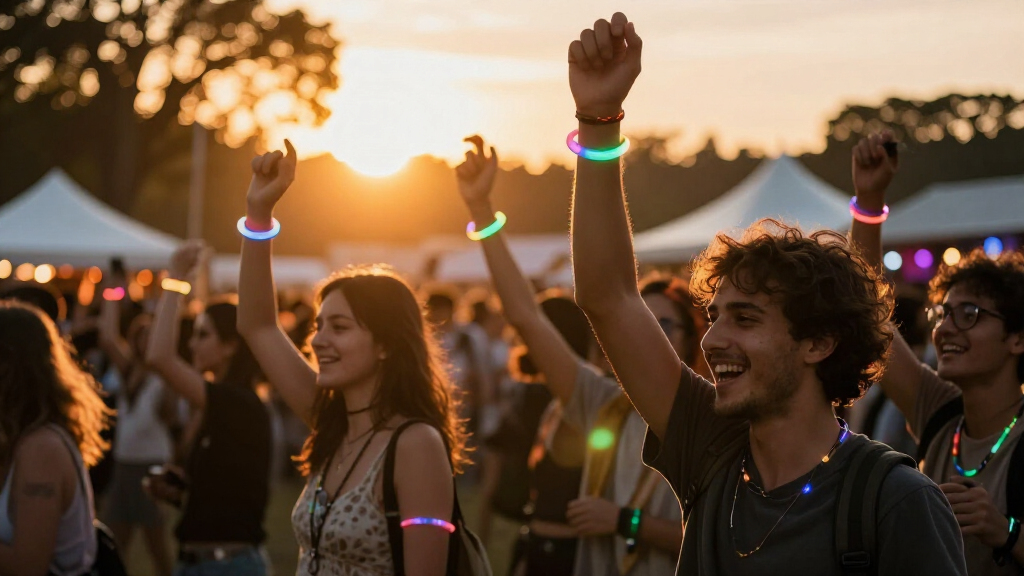 music festival LED wristbands