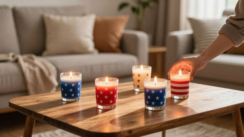 patriotic-themed candles