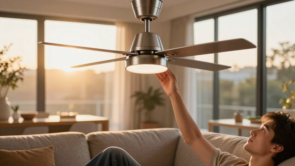 ceiling fans with sleek metal blades