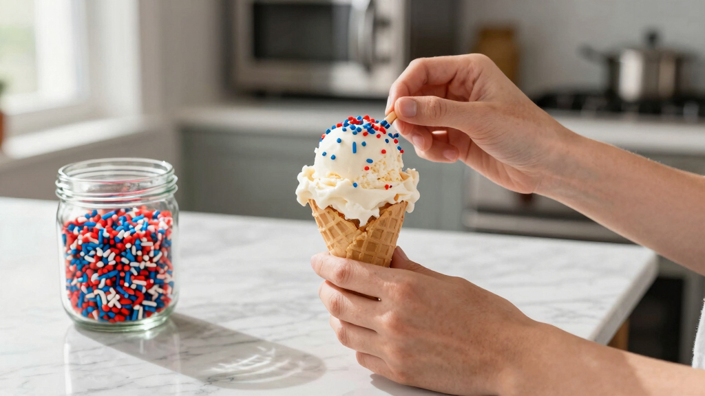 patriotic dessert sprinkles