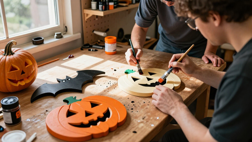 Halloween wooden sign kits