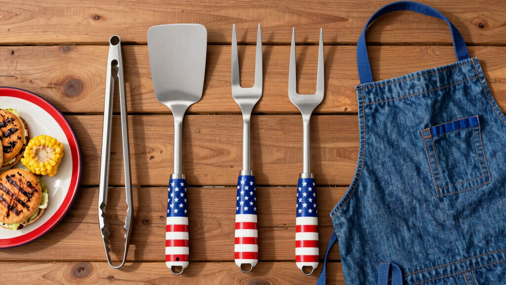 patriotic outdoor grilling tools